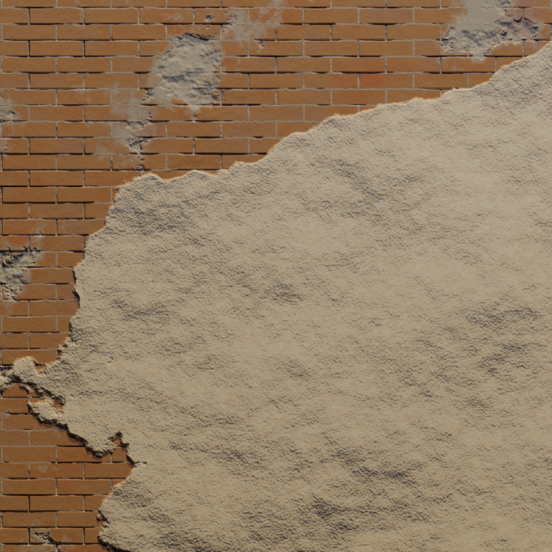 Procedural brick wall material preview image 1